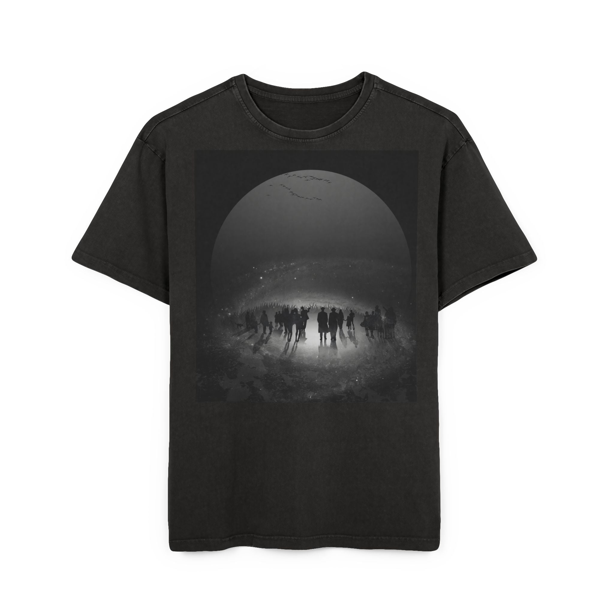 Herren Acid Washed Heavy Oversize T-Shirt EWIGE HOFFNUNG — OFFENBARUNG 21,4