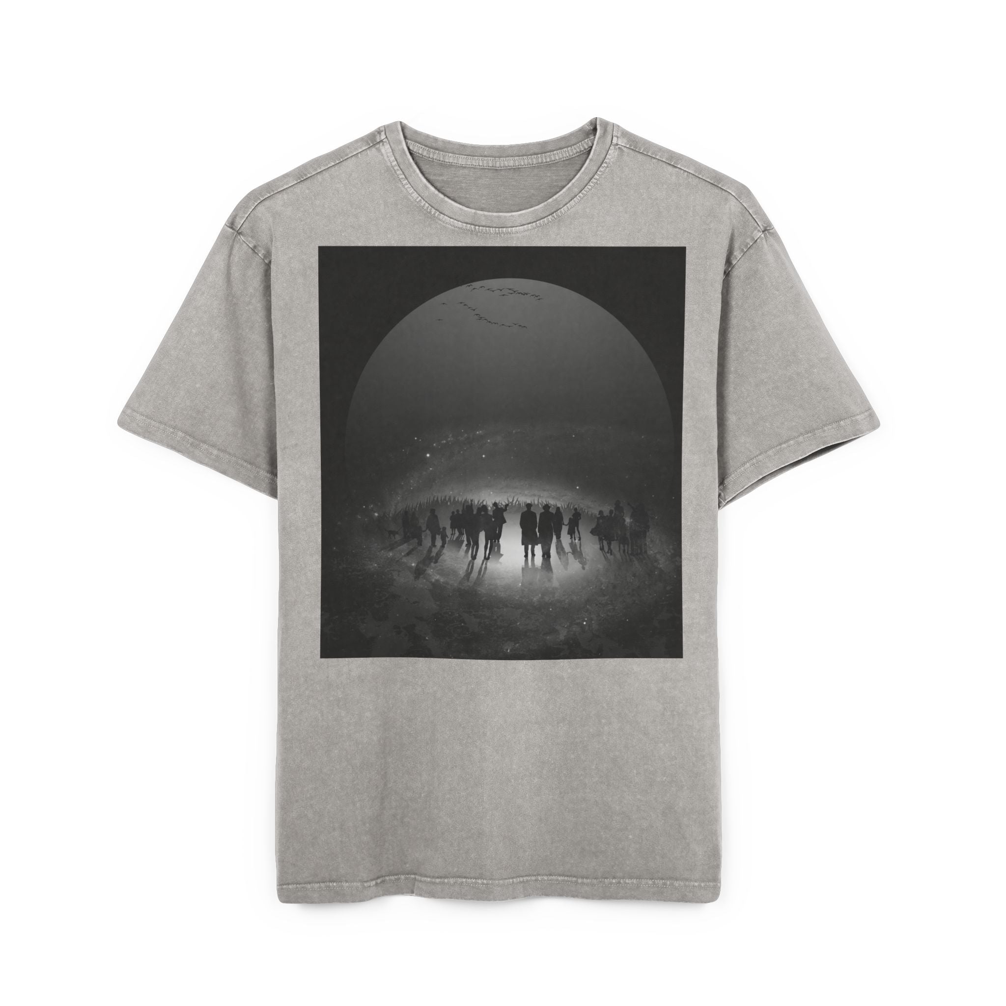 Herren Acid Washed Heavy Oversize T-Shirt EWIGE HOFFNUNG — OFFENBARUNG 21,4